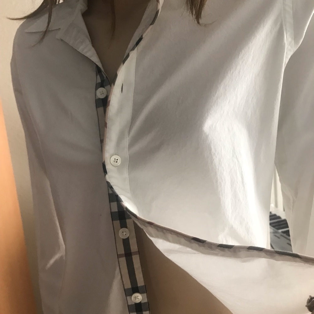 Burberry button up shirt